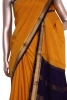 Pure Contrast Mysore Crepe Silk Saree